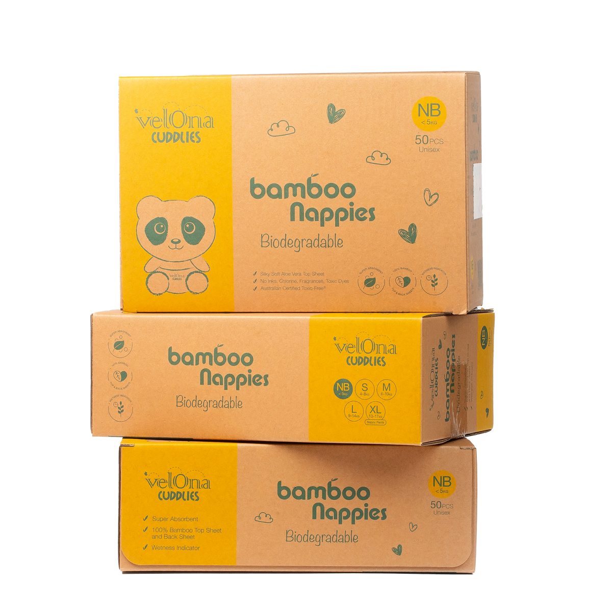 Super Premium Bamboo Diapers - NB