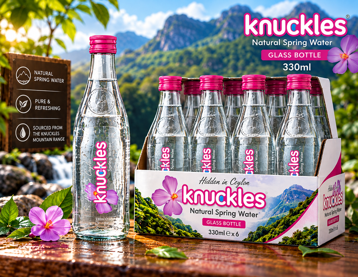 KNUCKLES NATURAL SPRING WATER (GLASS) 330ML