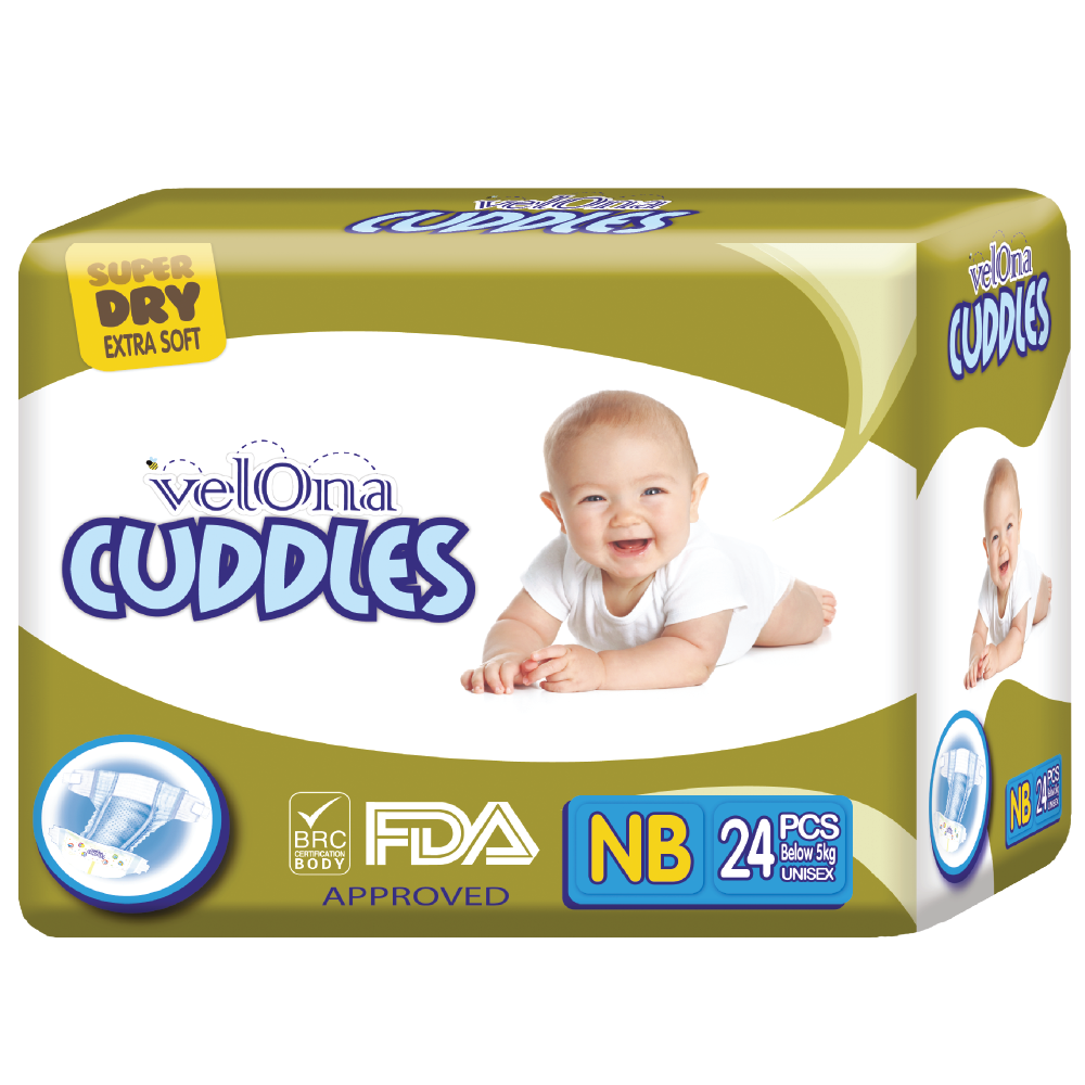 Premium Velona Cuddles Diaper Jumbo-NB 24