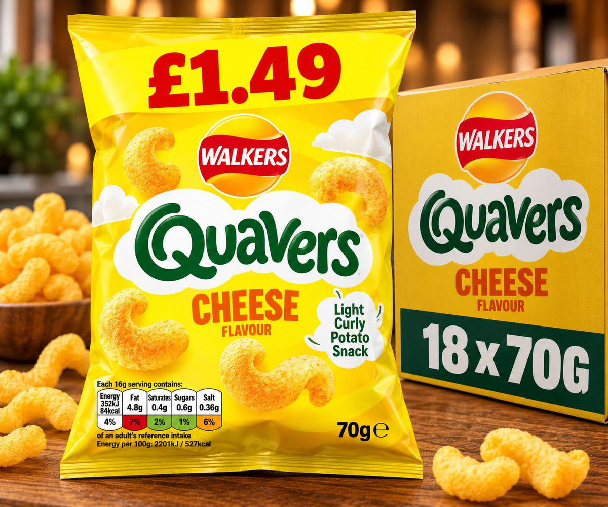 WALKERS QUAVERS CHEESE 18*54GMS