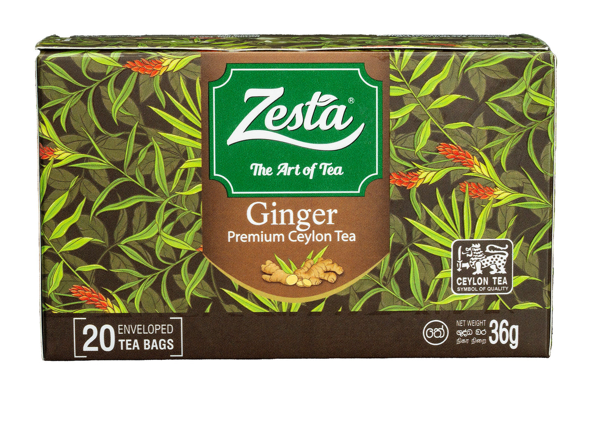 GINGER FLAVOURED BLACK TEA – 20 TEA BAGS
