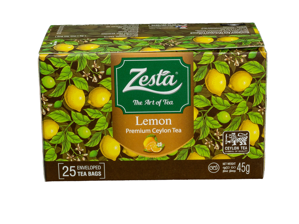LEMON FLAVOURED BLACK TEA – 25 TEA BAGS