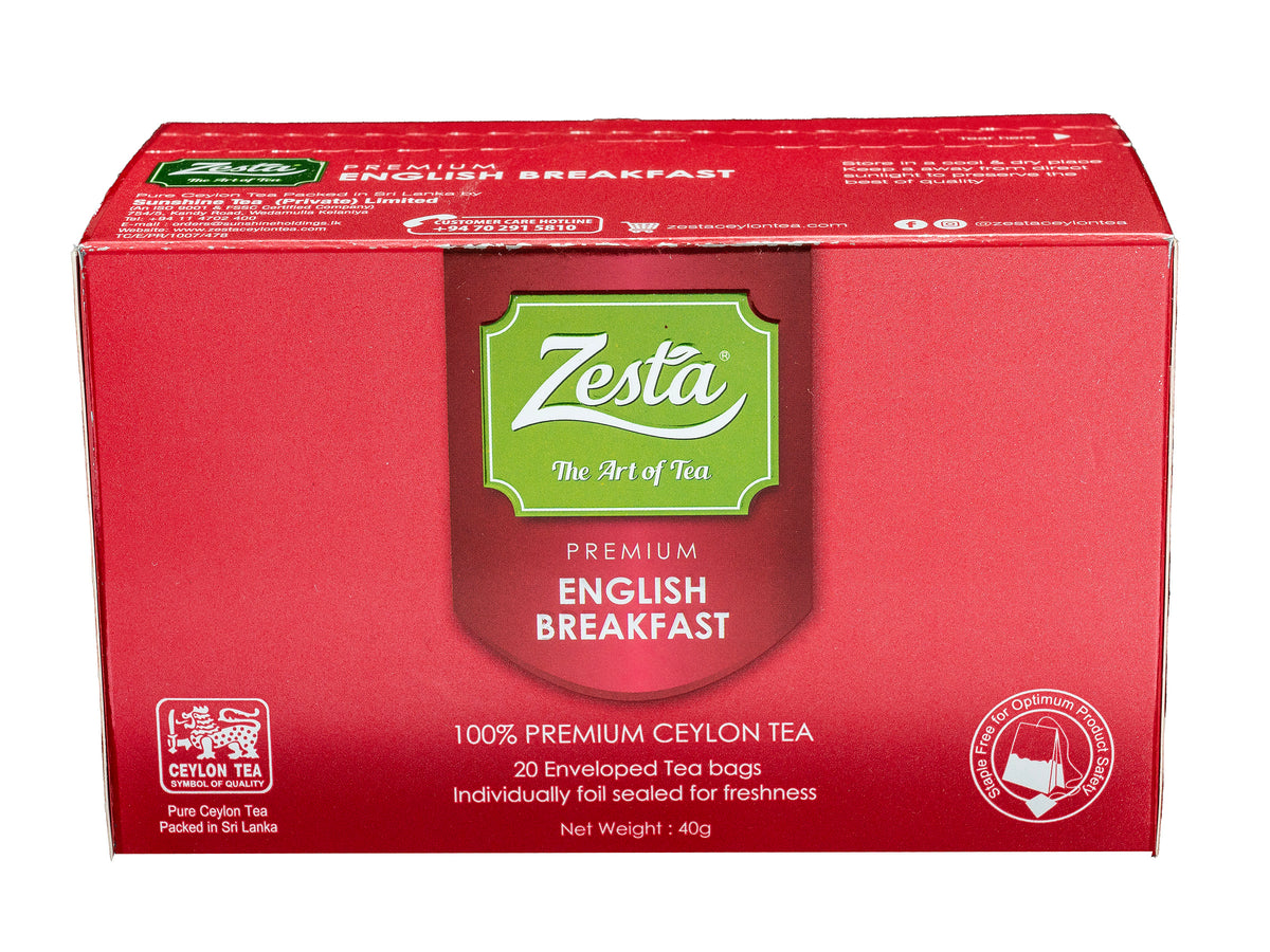 PREMIUM ENGLISH BREAKFAST 20 X 2G - TEA BAGS