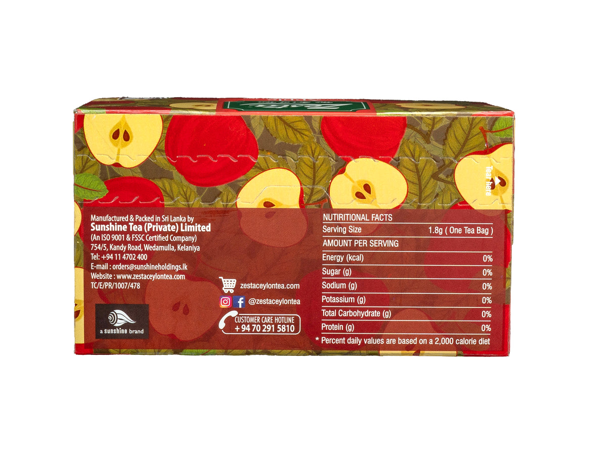 APPLE FLAVOURED BLACK TEA – 25 TEA BAGS