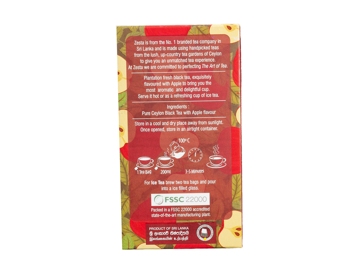APPLE FLAVOURED BLACK TEA – 25 TEA BAGS