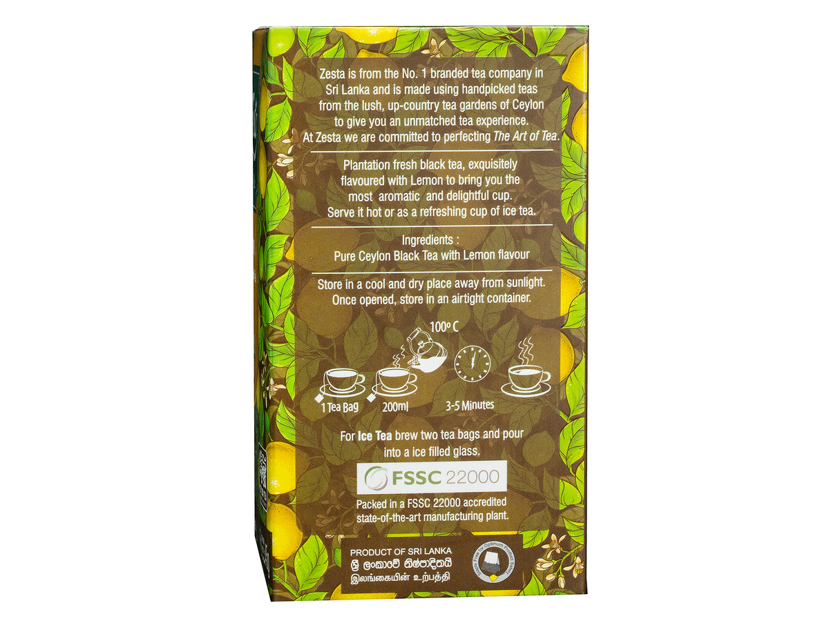 VANILL FLAVOURED BLACK TEA – 25 TEA BAGS