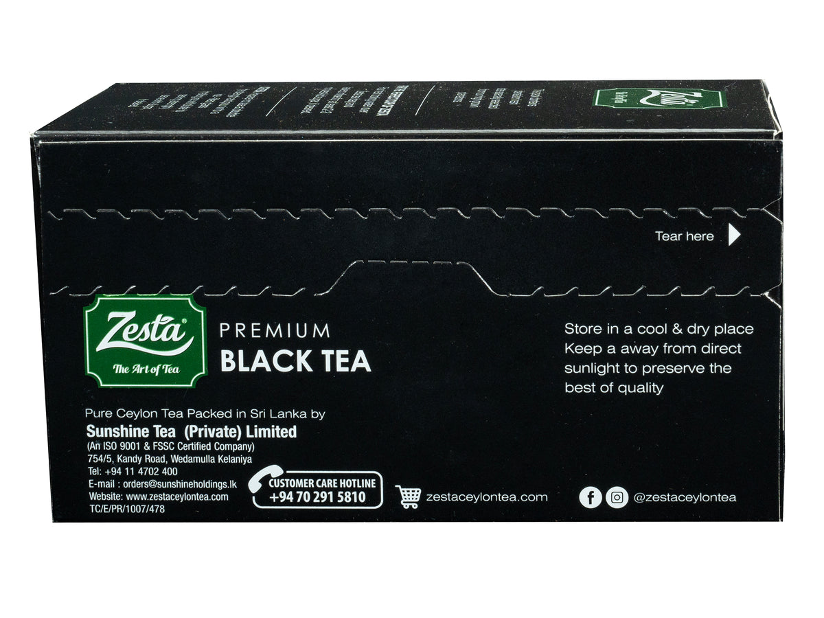PREMIUM BLACK TEA 20 X 2G - TEA BAGS