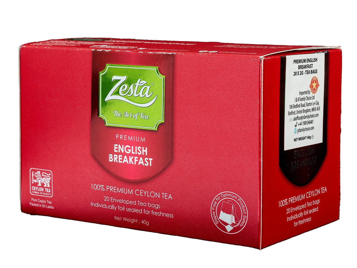 PREMIUM ENGLISH BREAKFAST 20 X 2G - TEA BAGS