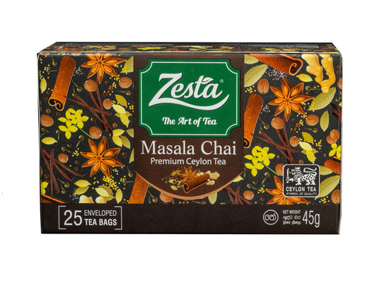 MASALA CHAI FLAVOURED BLACK TEA – 25 TEA BAGS