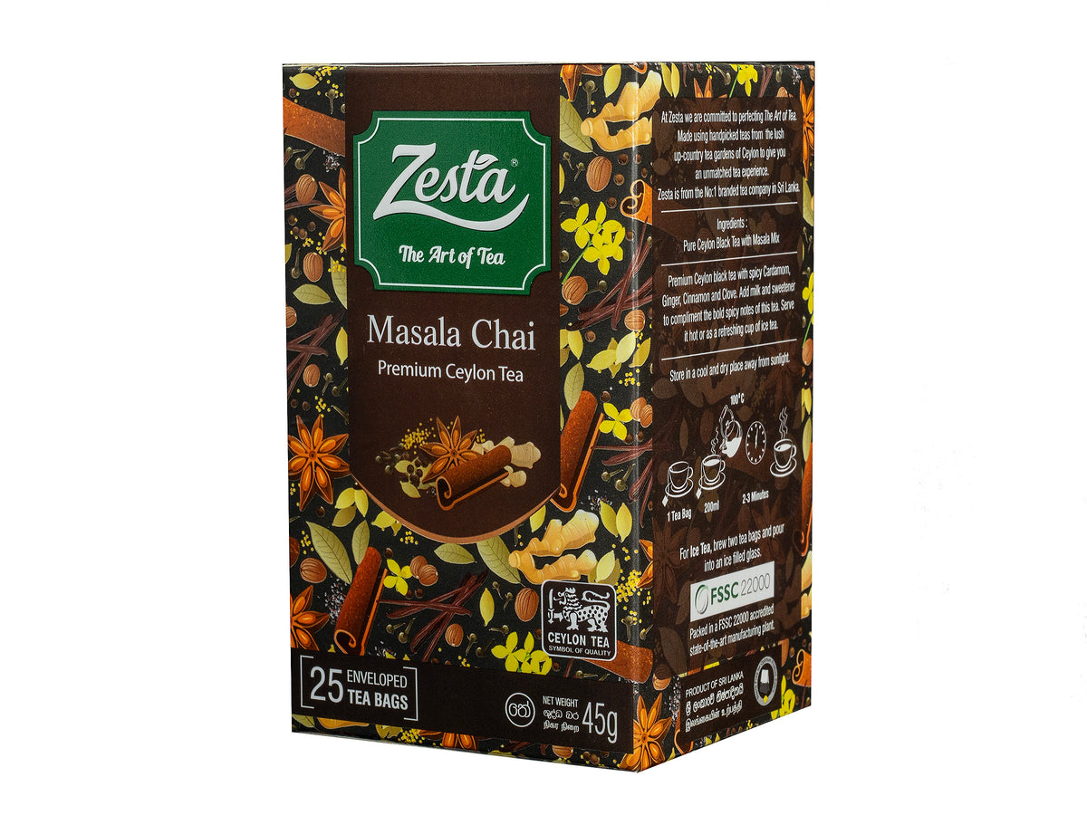 MASALA CHAI FLAVOURED BLACK TEA – 25 TEA BAGS