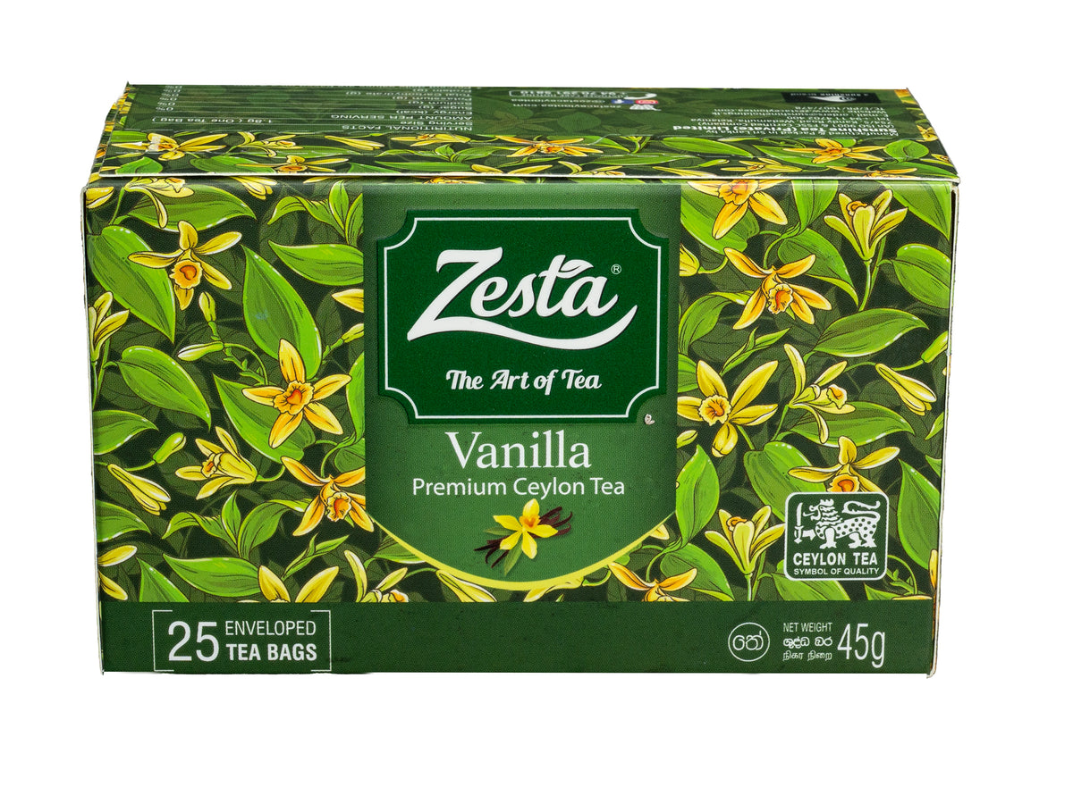 VANILL FLAVOURED BLACK TEA – 25 TEA BAGS