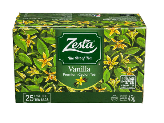 VANILL FLAVOURED BLACK TEA – 25 TEA BAGS